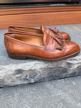 Cole Haan Tan Brown Leather Tassel Loafers